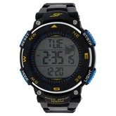 Sonata Men's Digital Watch With Black Plastic Strap, 77011PP03